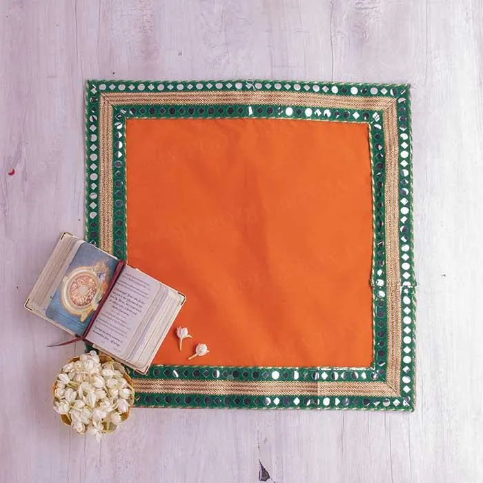 30x30 Designer Velvet Pooja Aasan