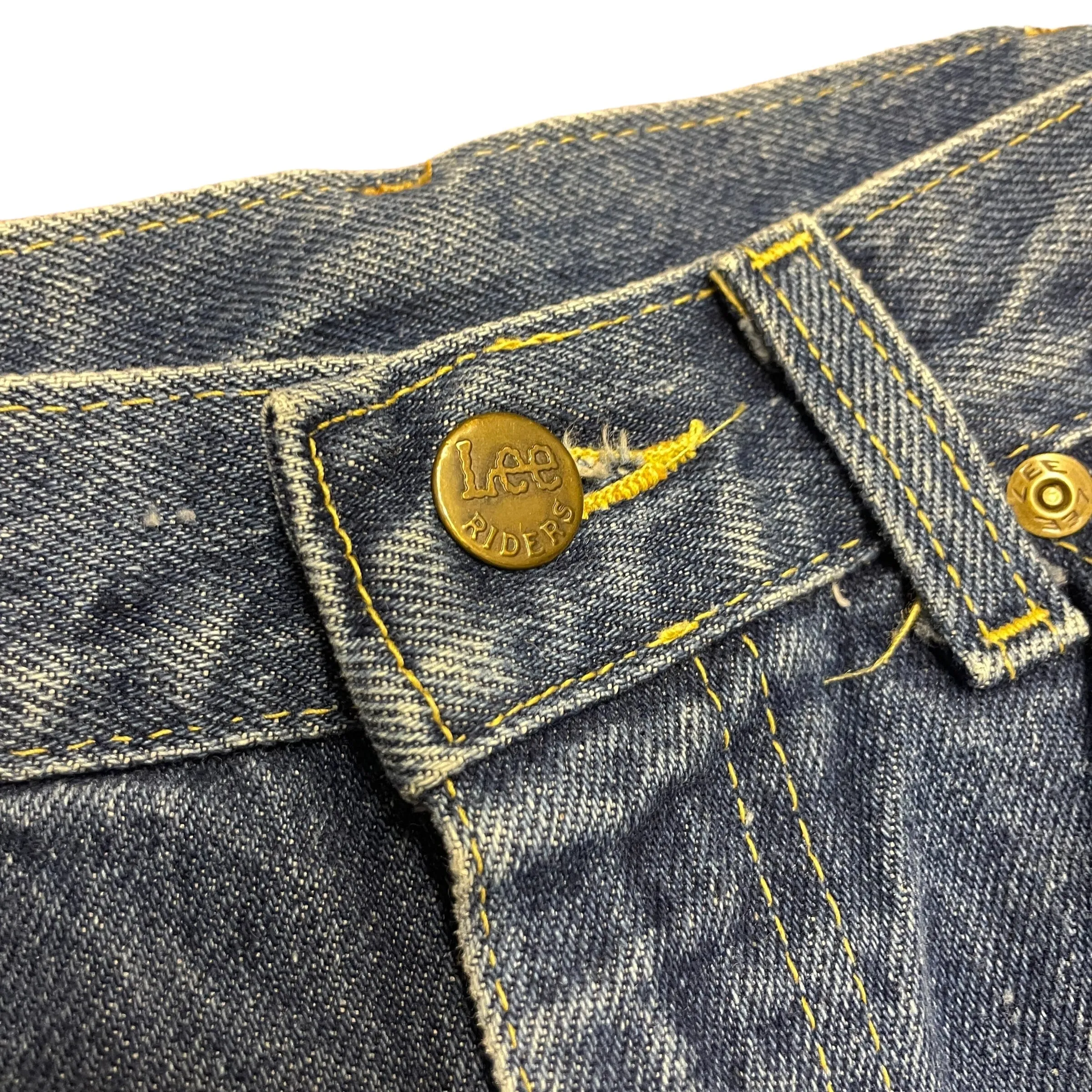 70s Lee Riders Vintage Denim Jeans with Talon 42 Zipper Size 31"