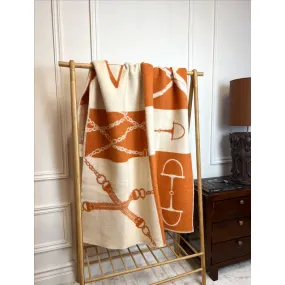 Adamsbro Throw New Zealand Wool Ginger