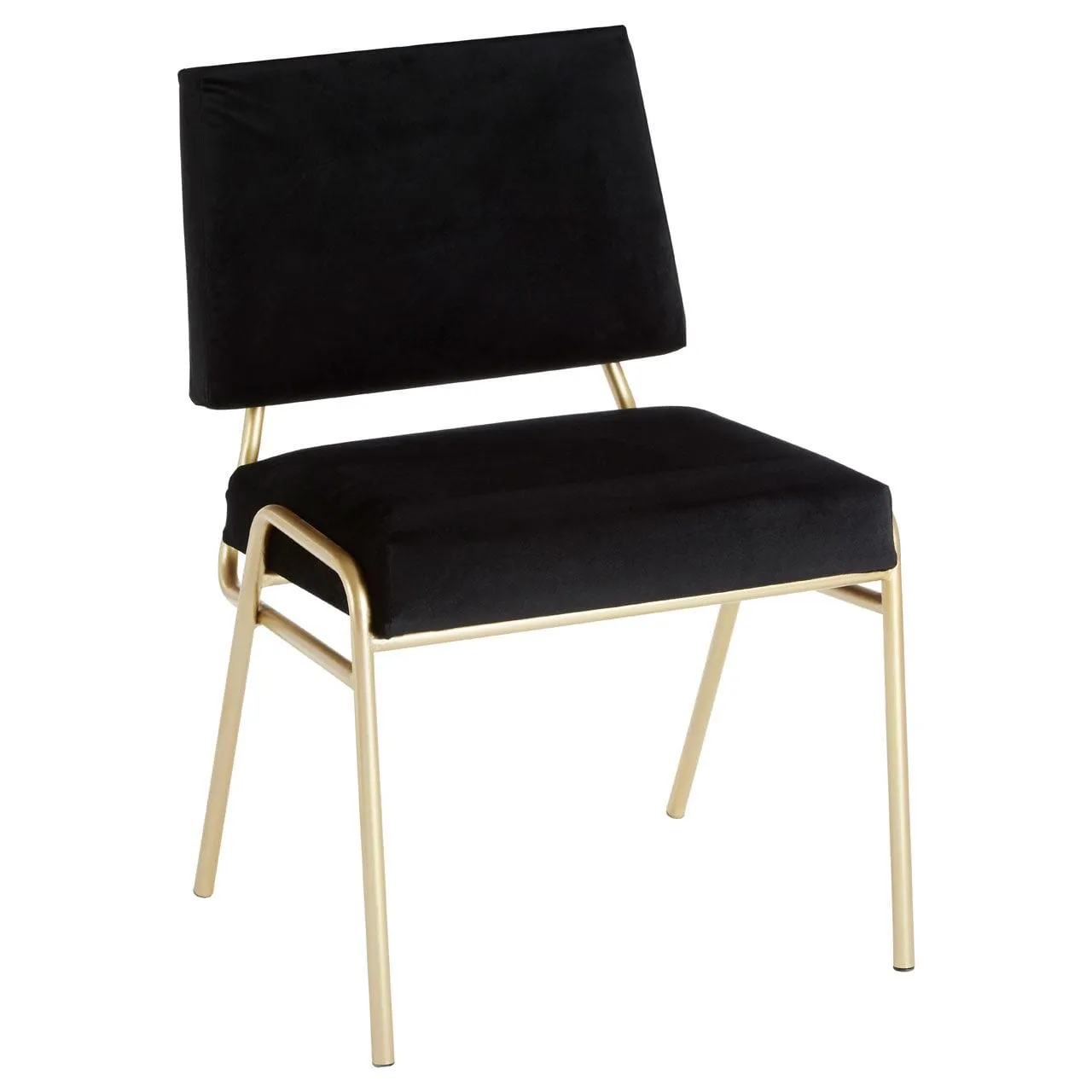 Alexa Black Velvet Chair