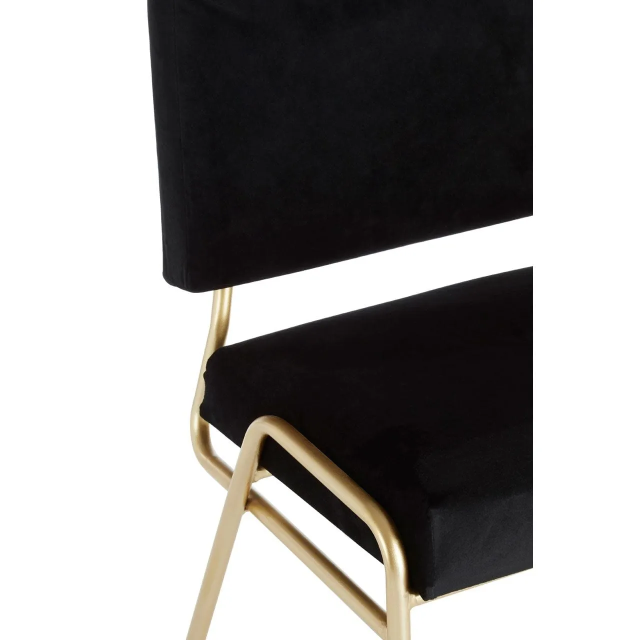 Alexa Black Velvet Chair