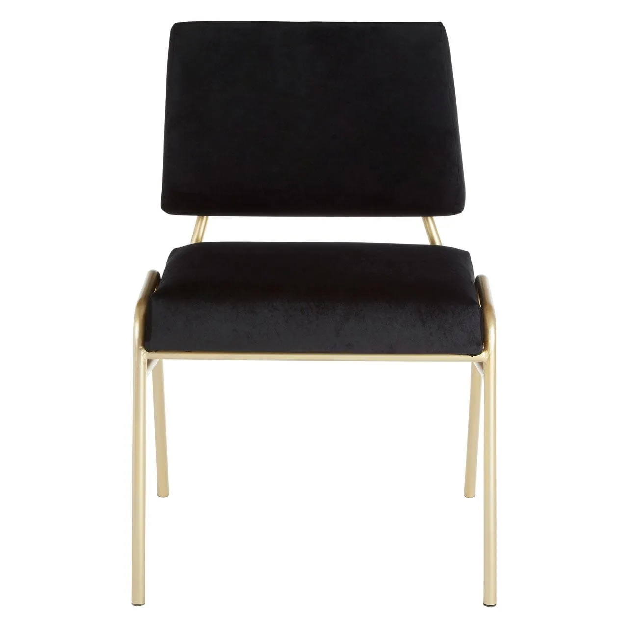 Alexa Black Velvet Chair