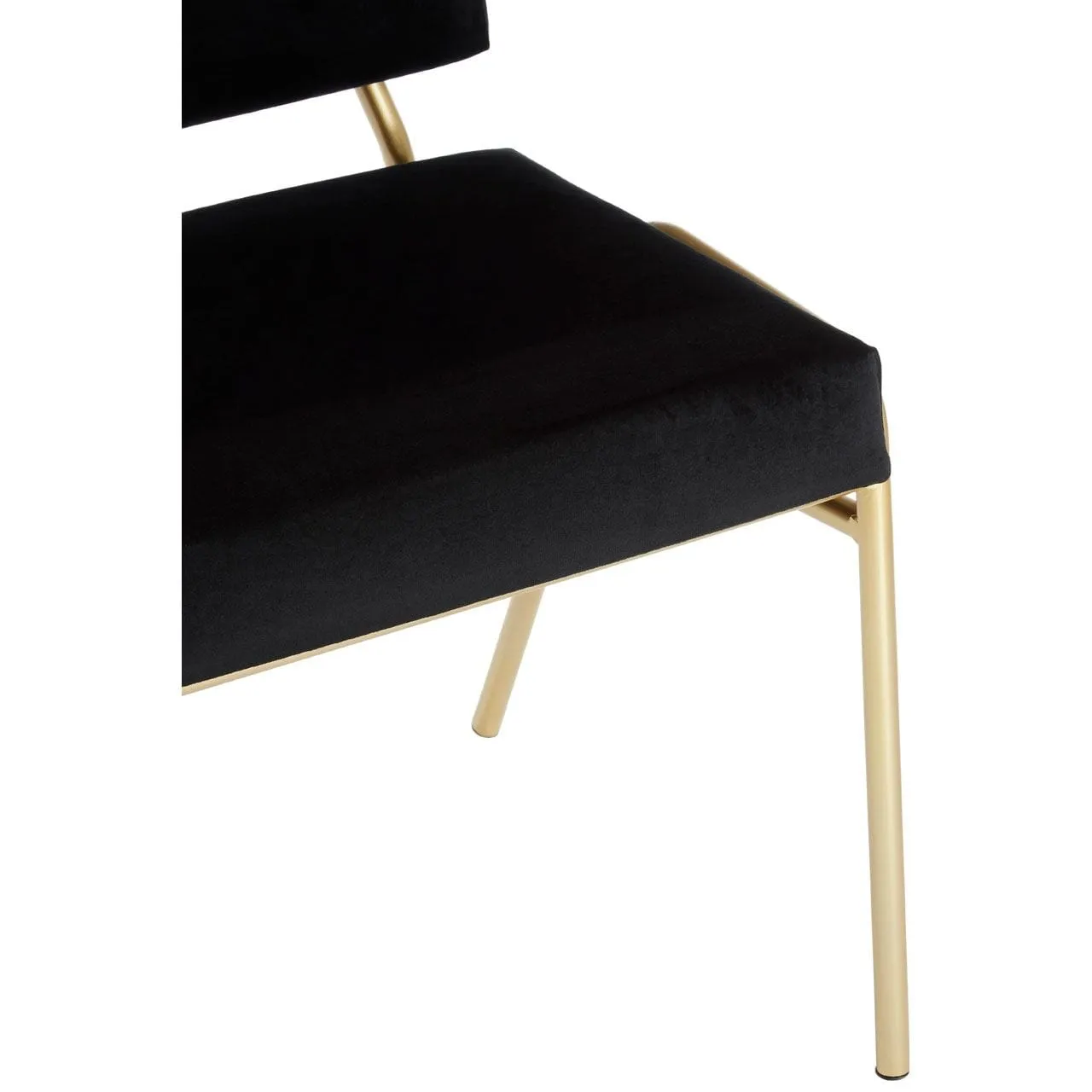 Alexa Black Velvet Chair