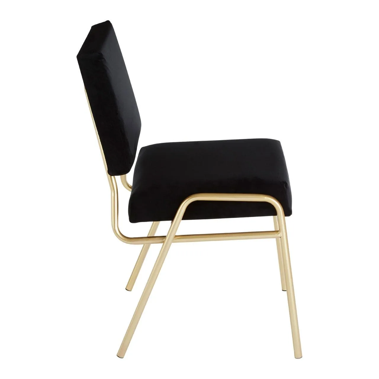 Alexa Black Velvet Chair