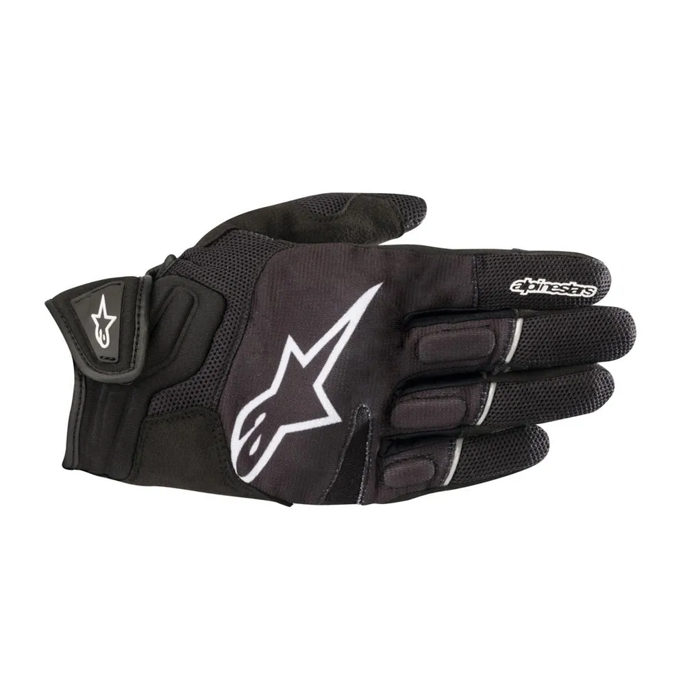 Alpinestars Atom Motorcycle Riding Gloves Black white