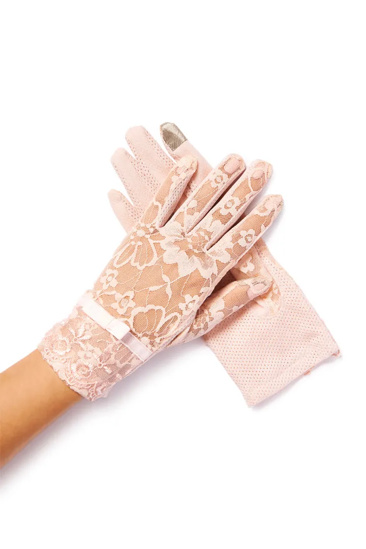 Amelie Lace Gloves -  Ivory Touch