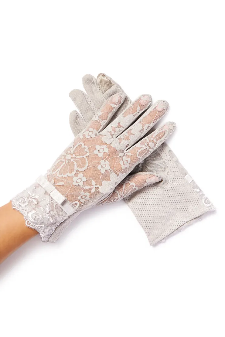 Amelie Lace Gloves -  Ivory Touch