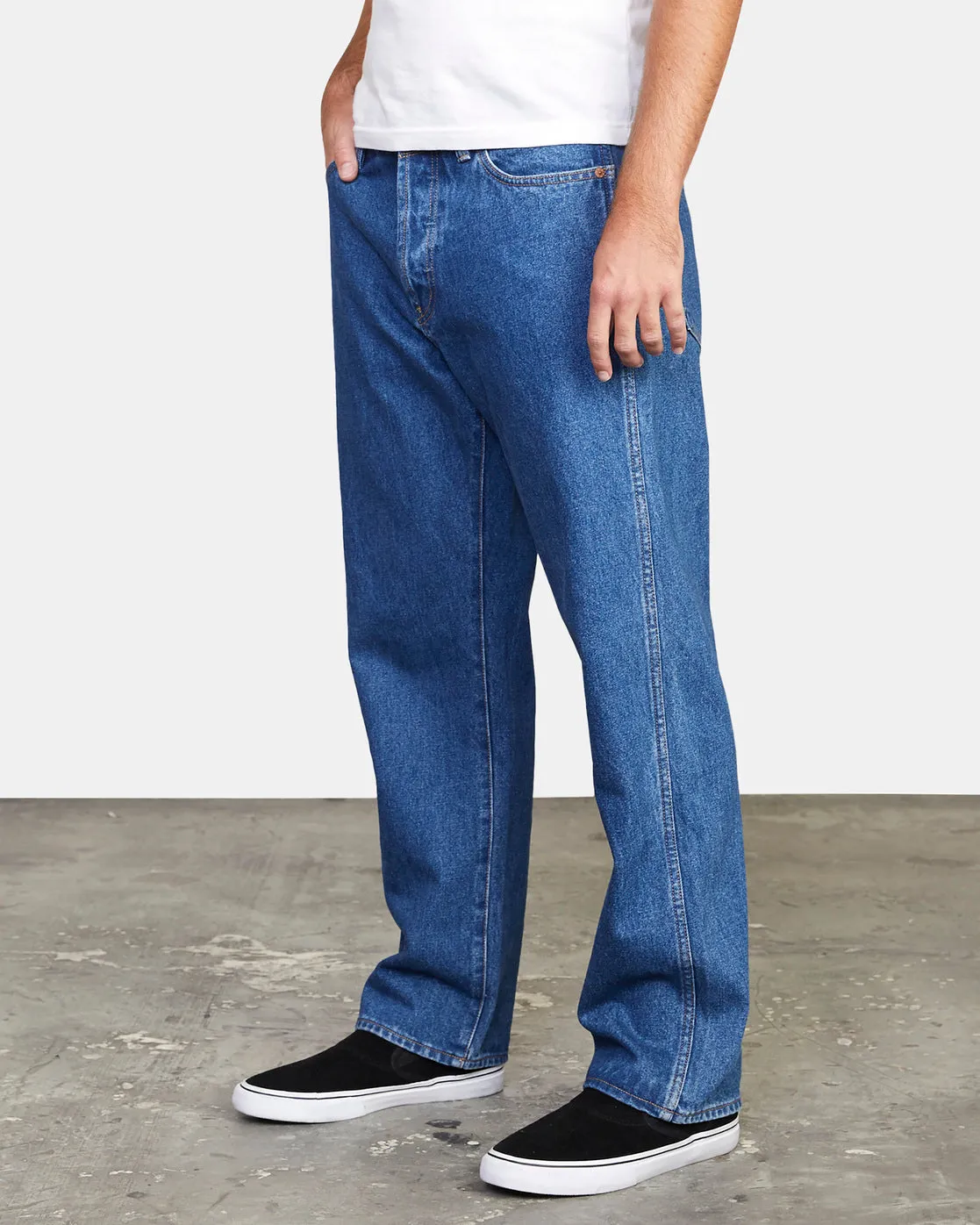 Americana Relaxed Fit Denim Jeans - Blue Collar