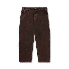 Applique Denim Jeans, Acid Brown