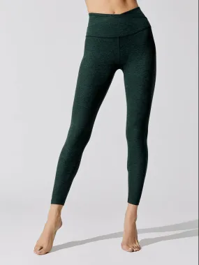 At Your Leisure High Waisted Midi Legging - Forest Green Pine