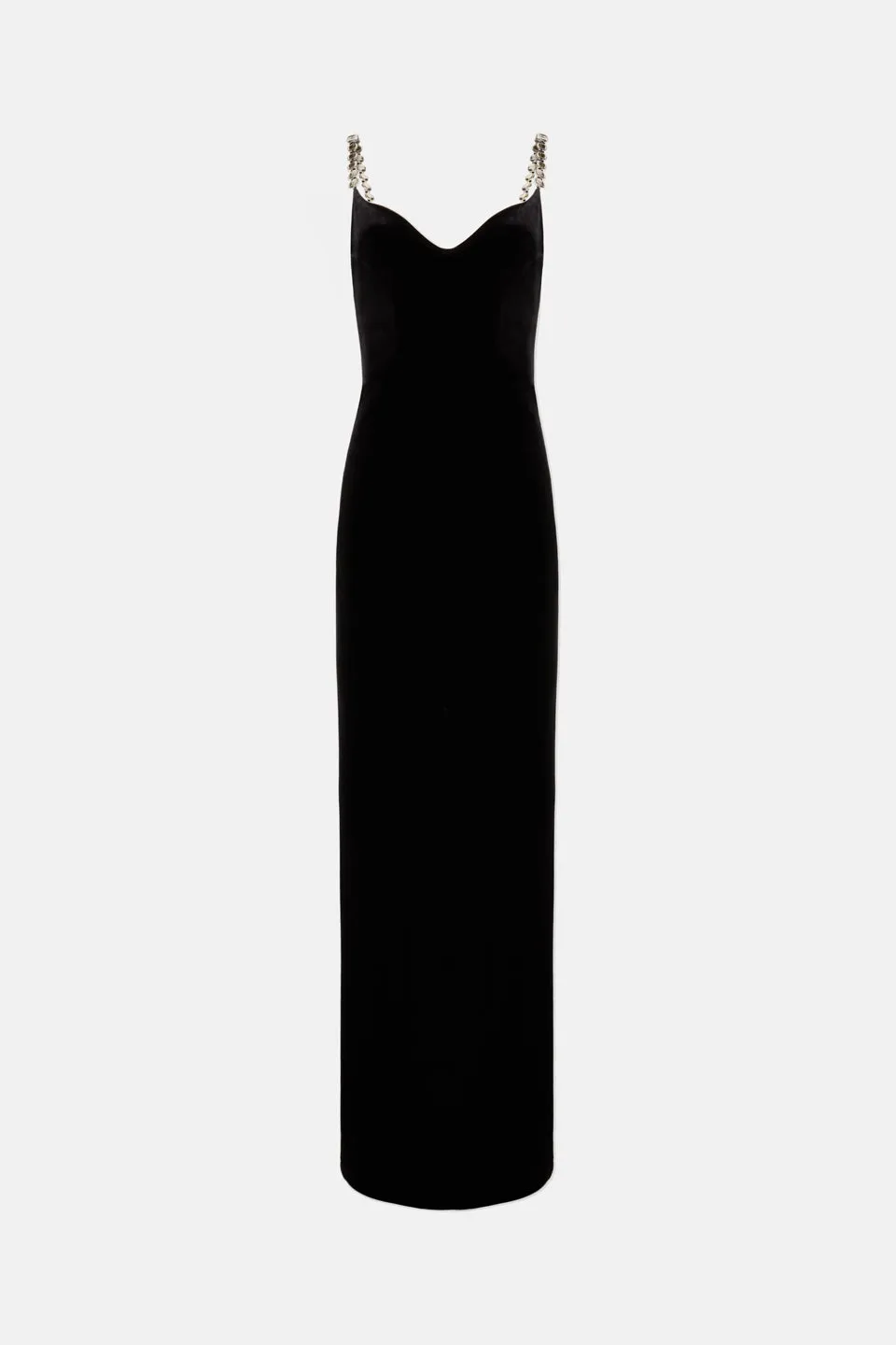 Avedon Globe Velvet Dress - Black