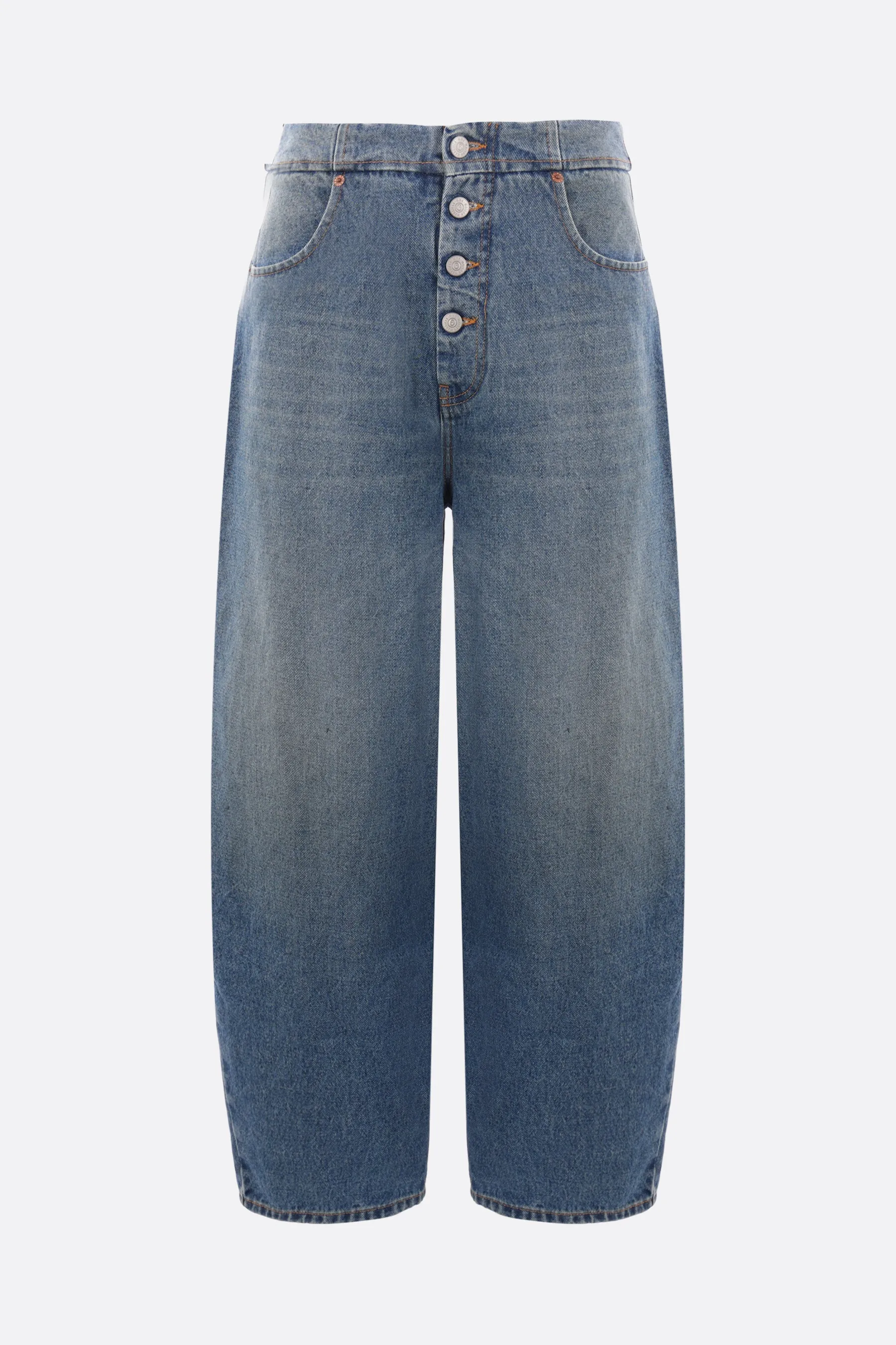 baggy-fit denim jeans