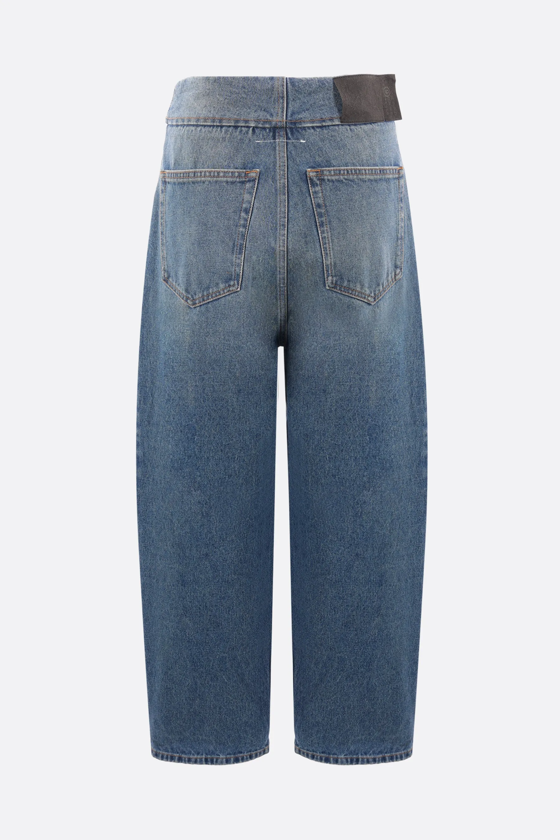 baggy-fit denim jeans