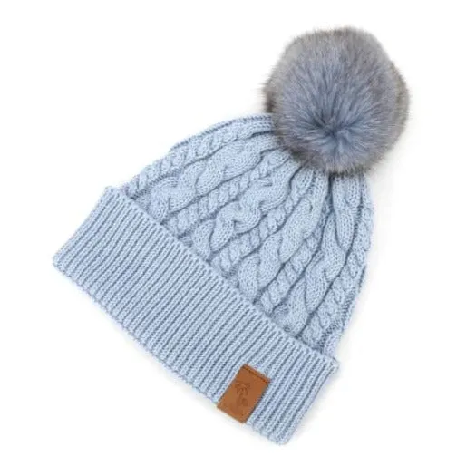 Beanie Knitted - Blue (Kids-Adults)