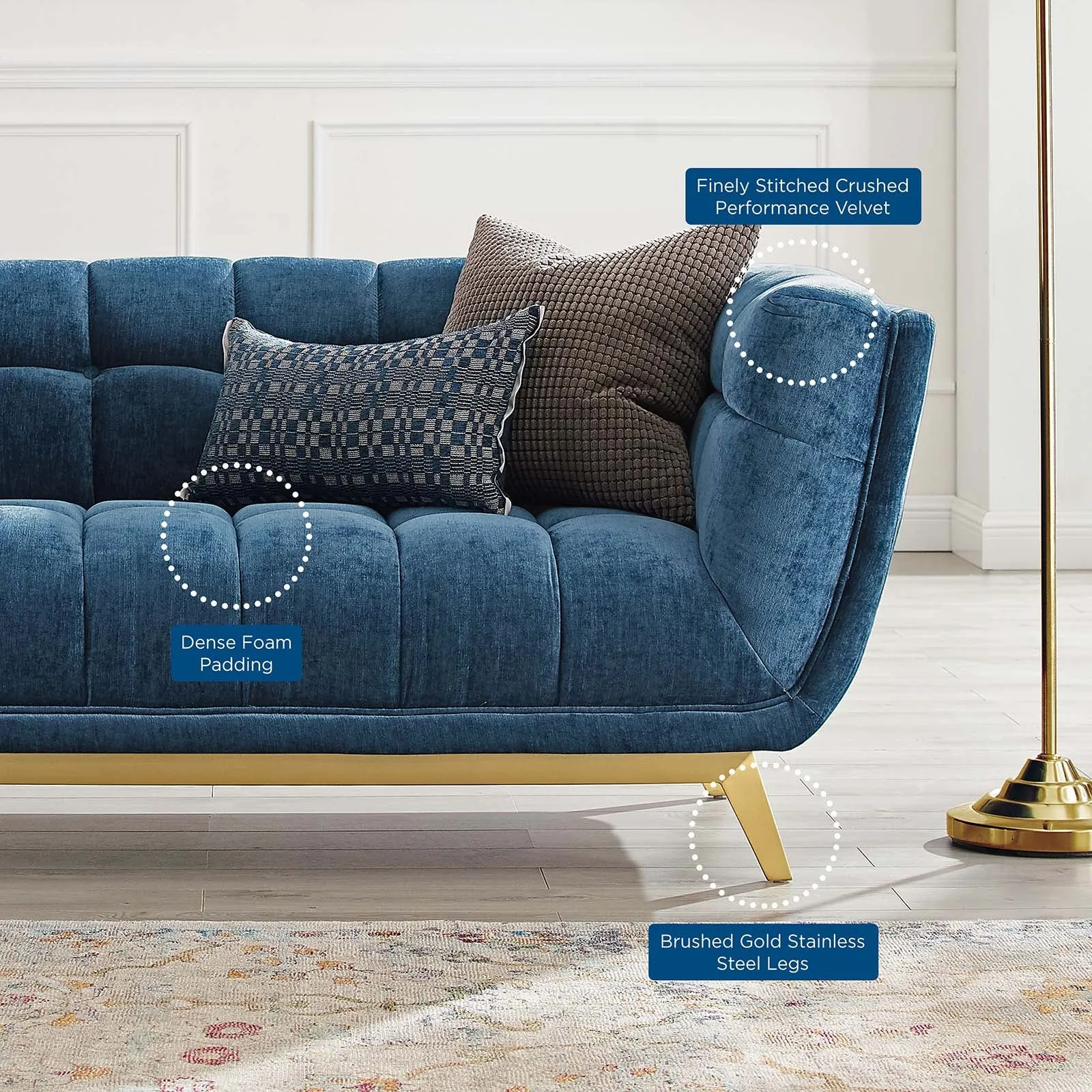 Bestow Crushed Performance Velvet Loveseat