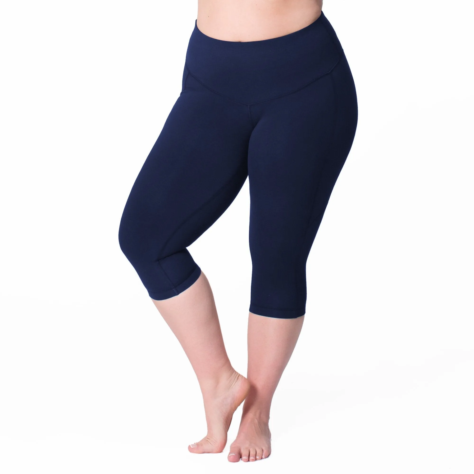 Black Curve Basix Compression Capri