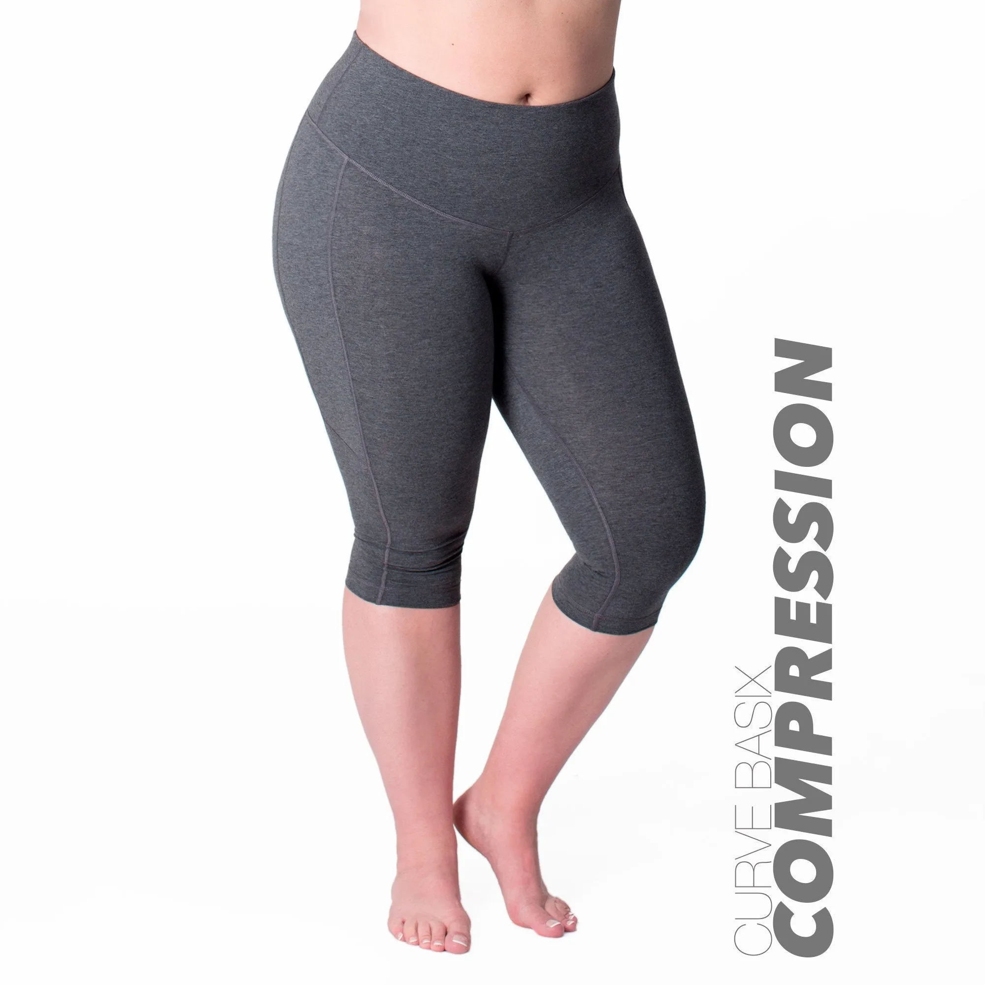 Black Curve Basix Compression Capri