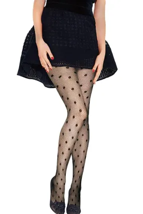 Black Fishnet Seamless Pantyhose