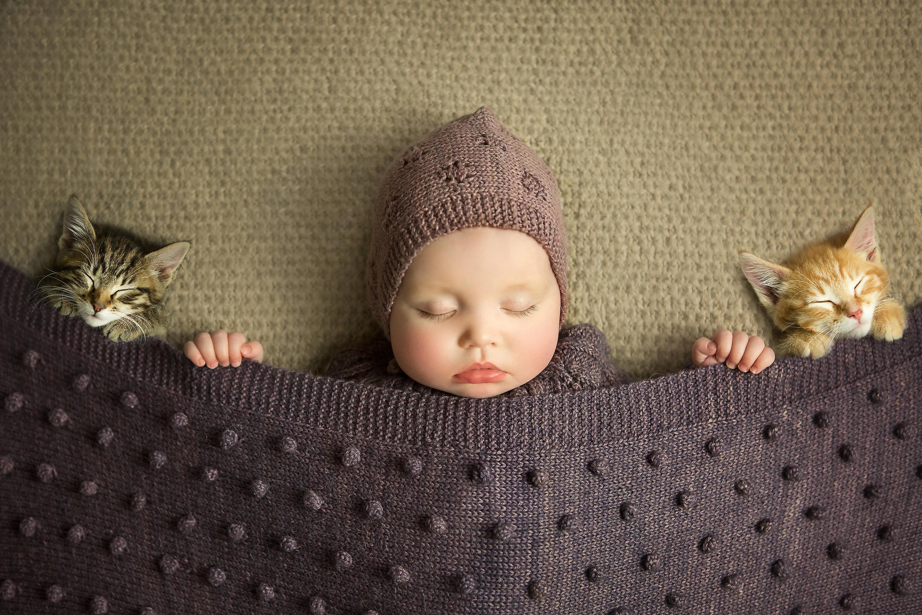 Bobble Knitted Baby Blanket