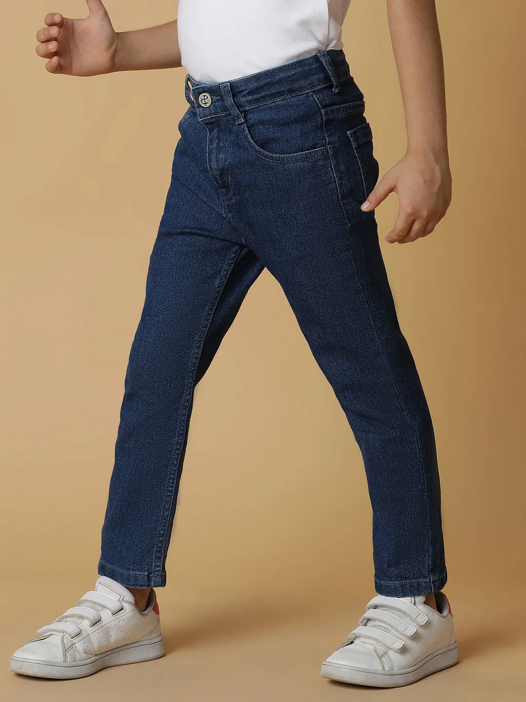 Boys Blue Slim Fit Denim Jeans