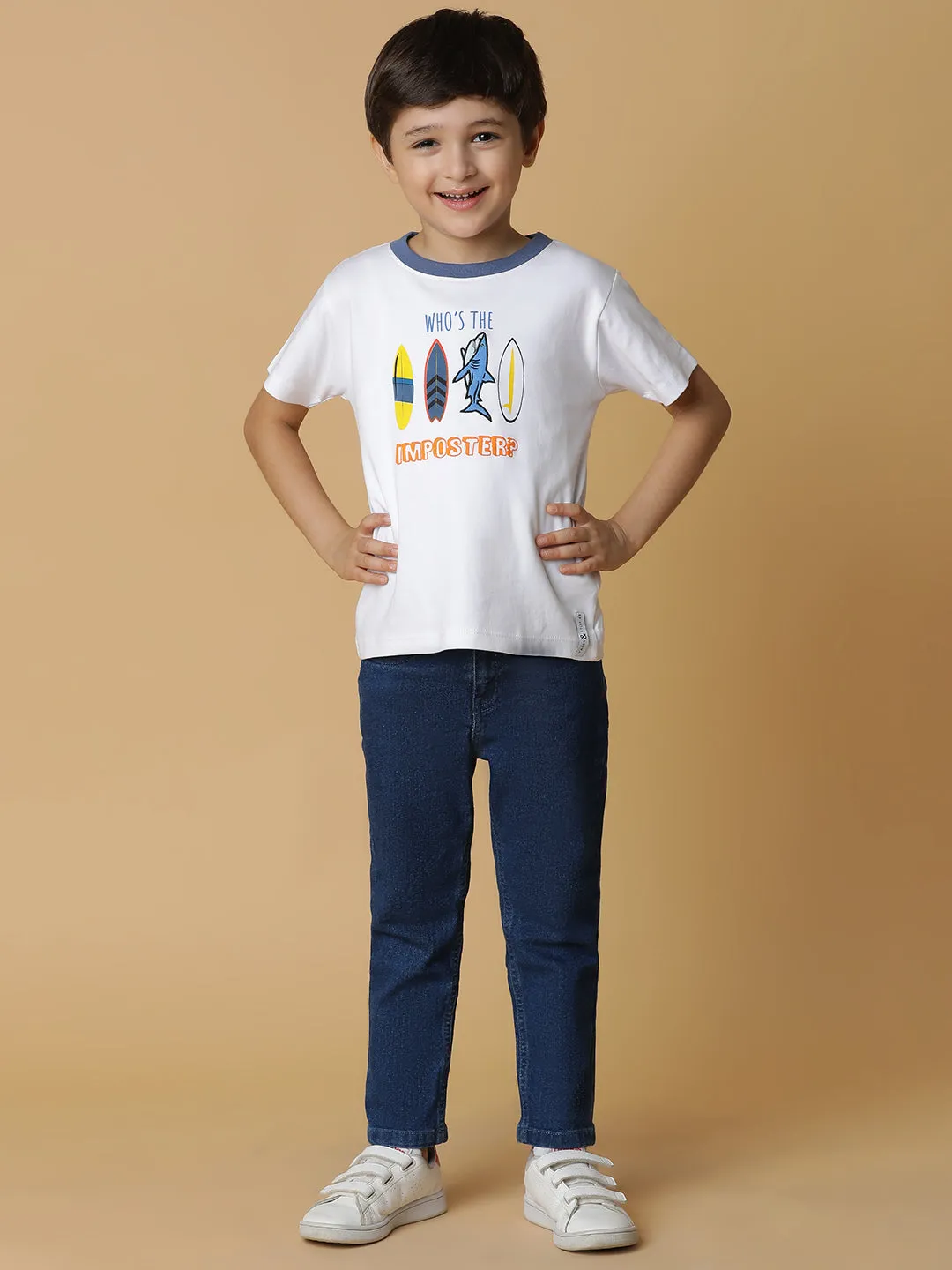 Boys Blue Slim Fit Denim Jeans