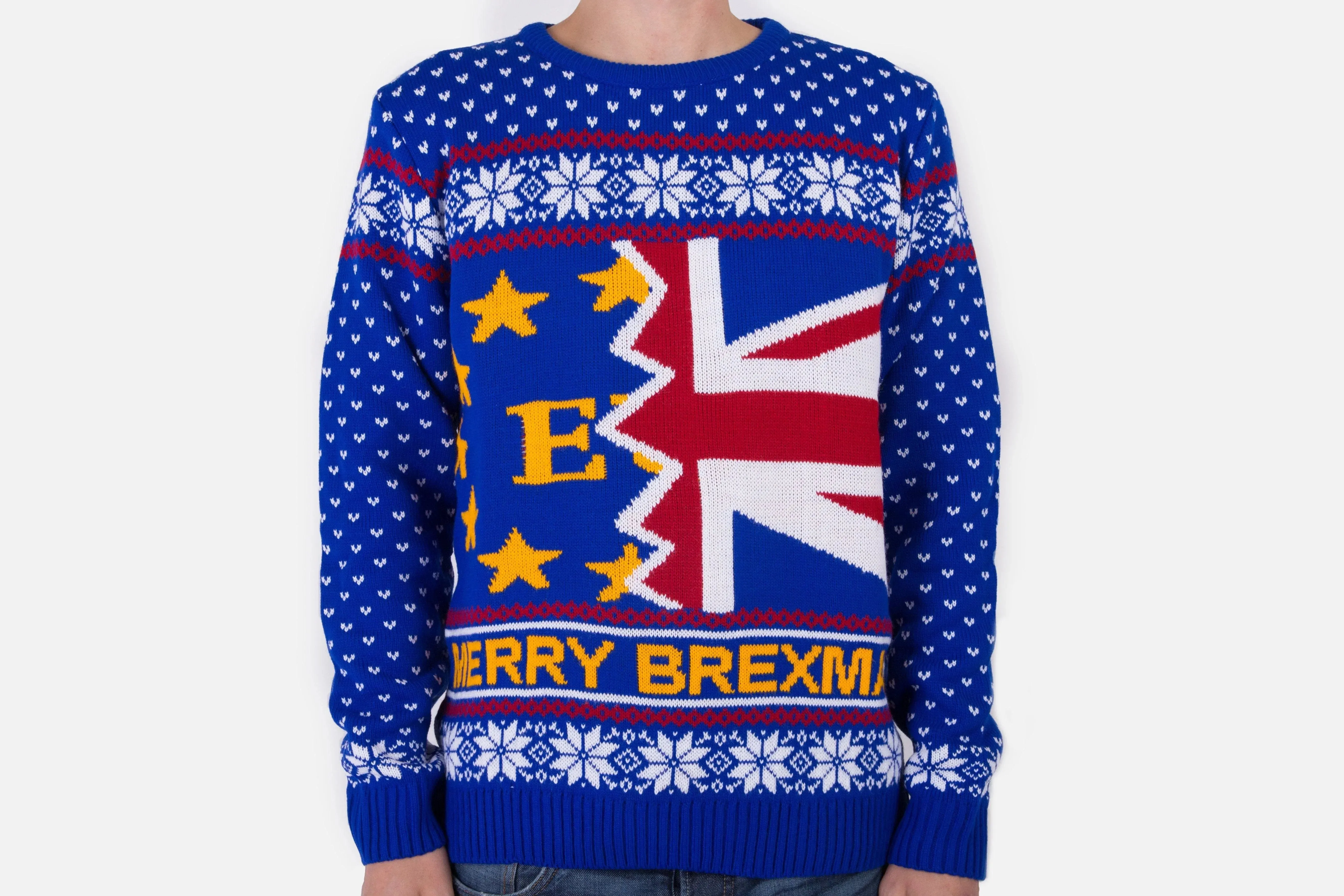 Brexit Knitted Christmas Jumper