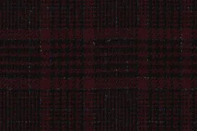 Burgundy Check 100% Wool (Ref-414007)