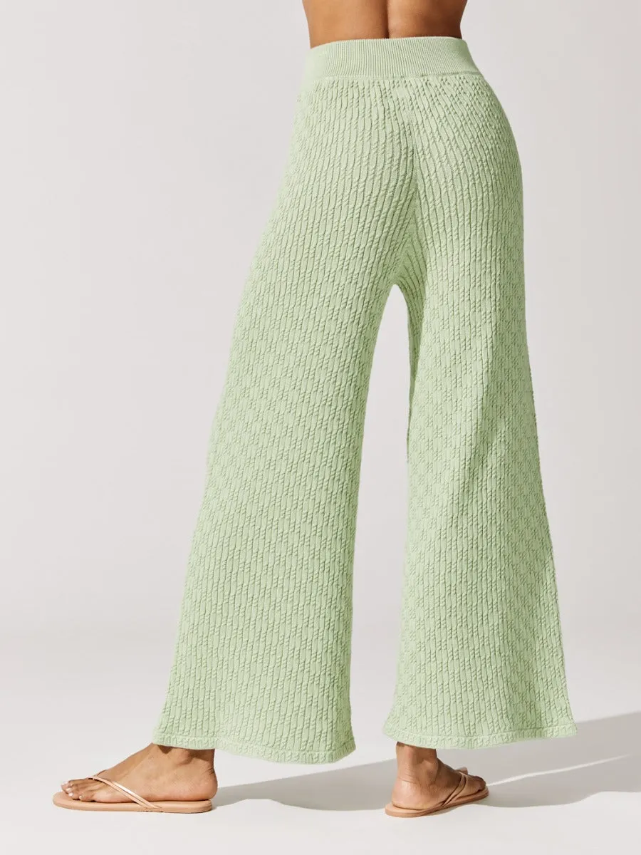 Cable Trousers - Sage