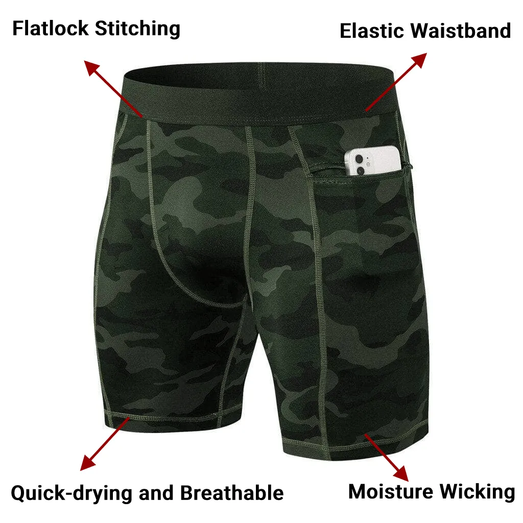 Camo Heat Compression Shorts