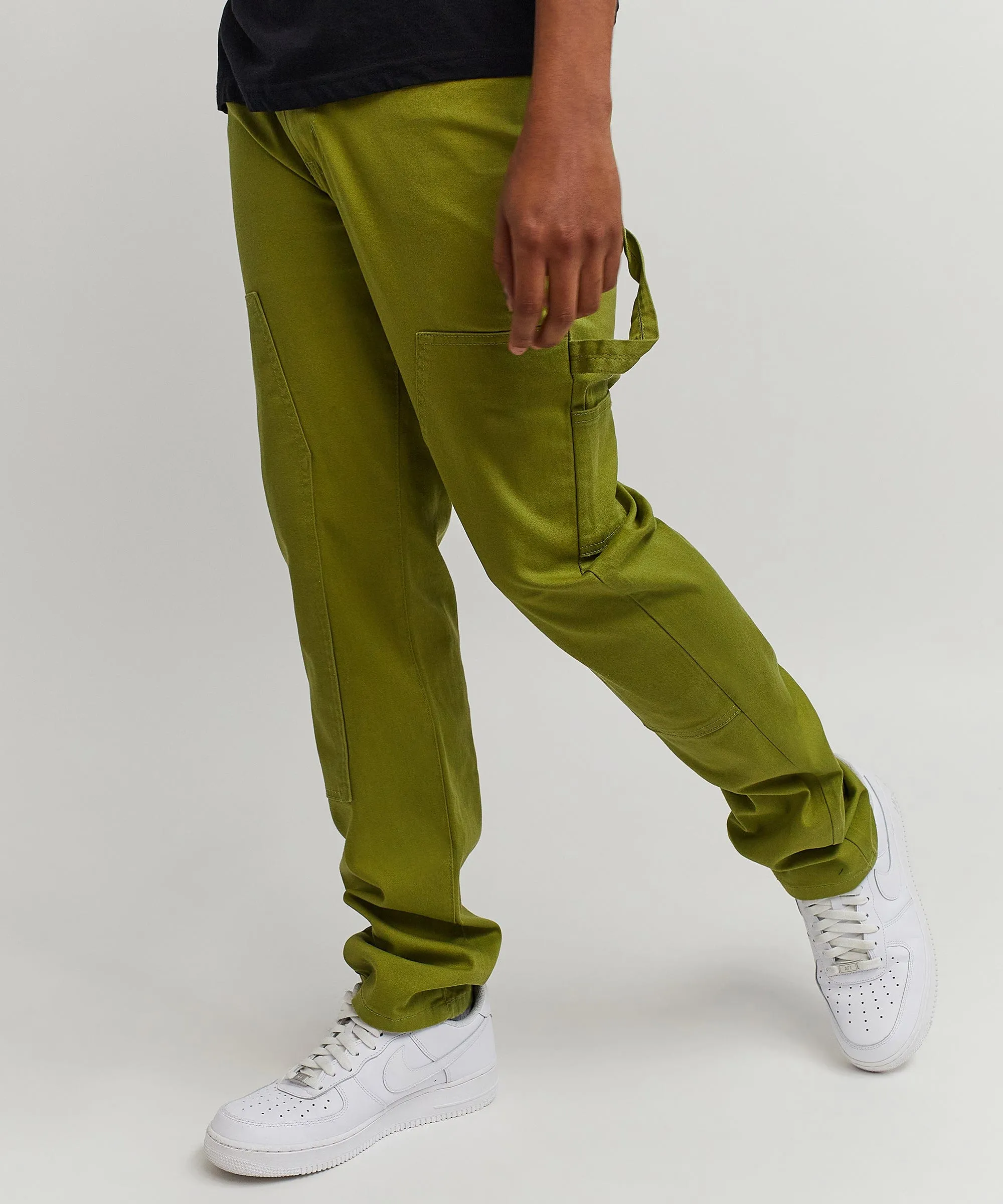 Carson Carpenter Denim Jeans - Olive Green