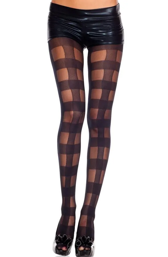 Checkered Pantyhose