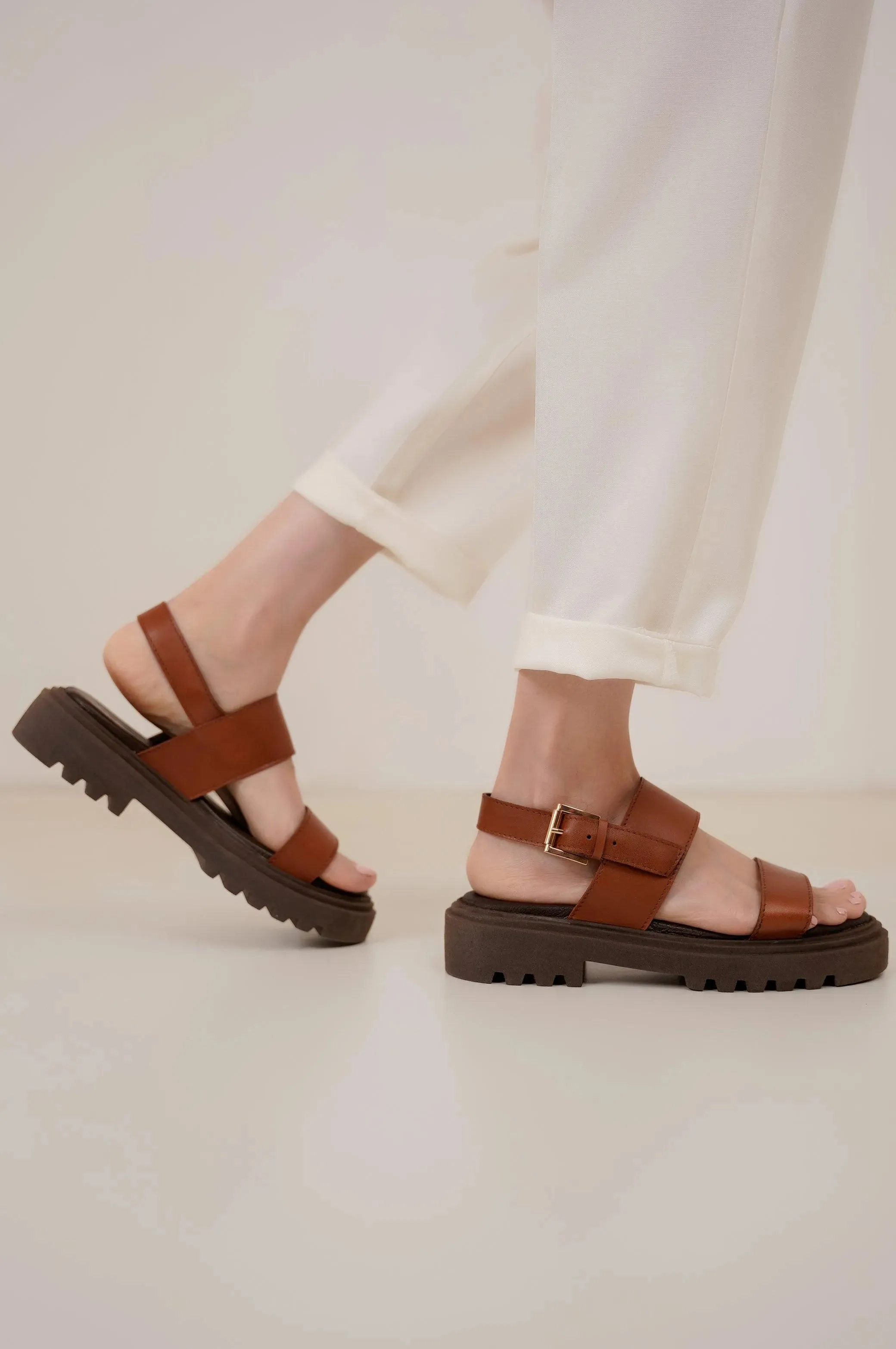 CHUNKY LEATHER SANDALS