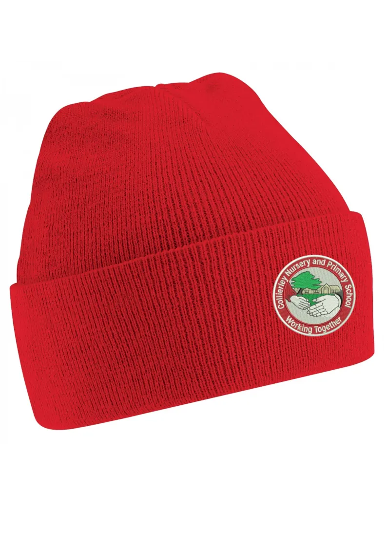 Collierley Nursery & Primary School Red Knitted Hat