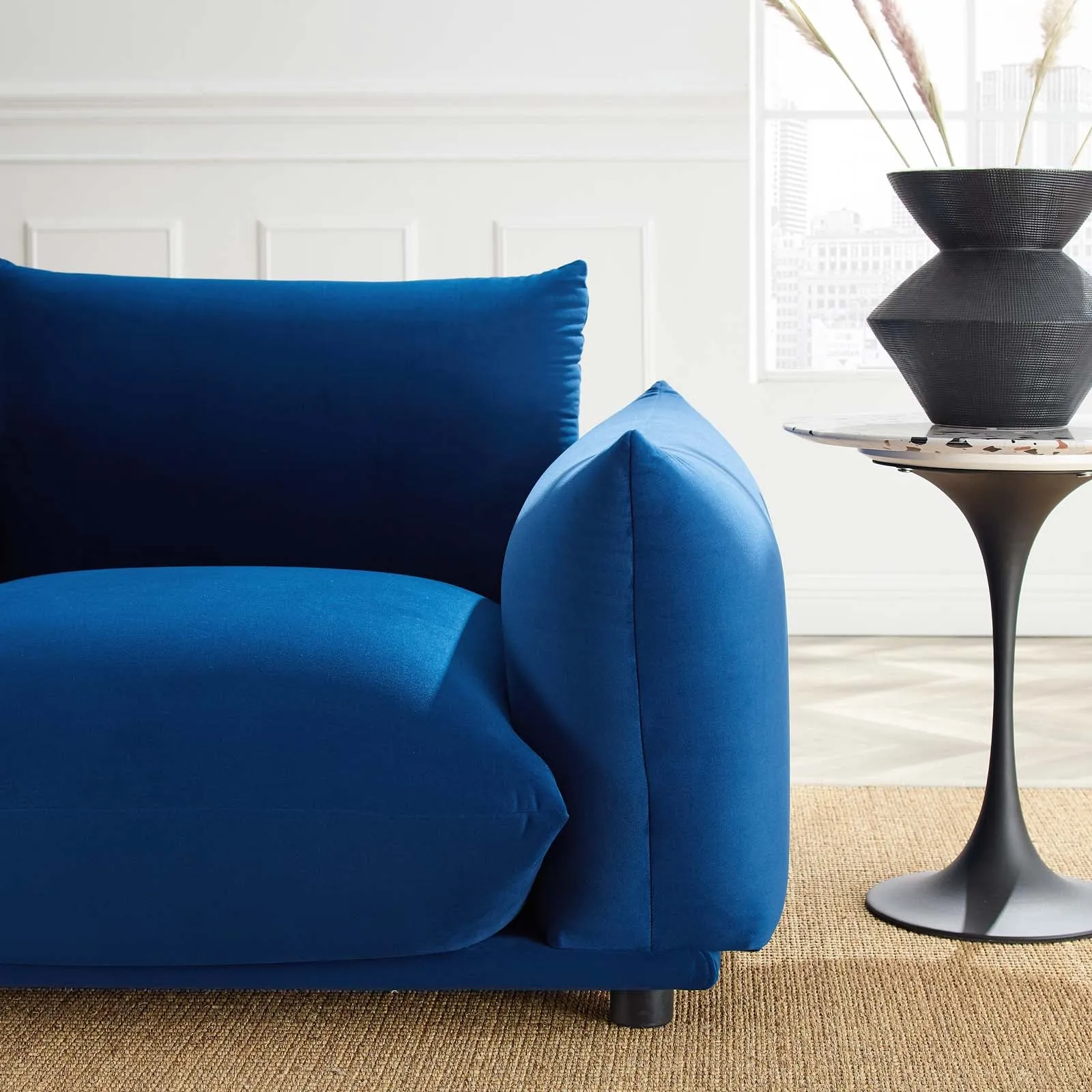 Copious Performance Velvet Armchair