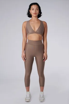 Cora Compression Leggings | Recycled Nylon | Sand