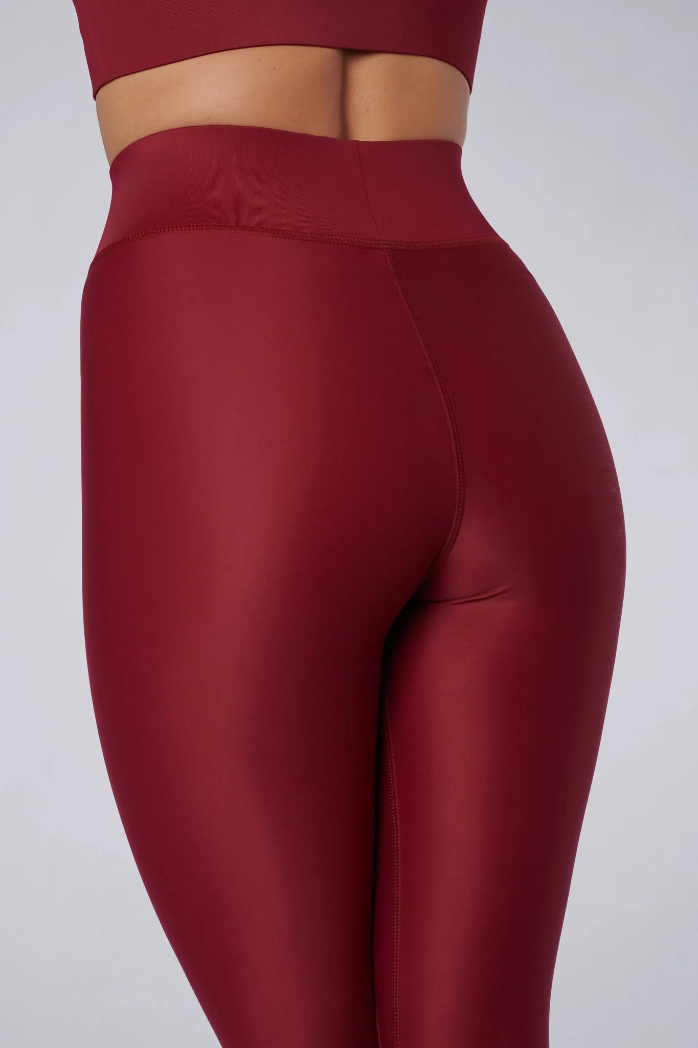 Cora Compression Leggings | Recycled Nylon | Wine