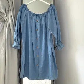 Corinne Denim Dress - Blue Jeans