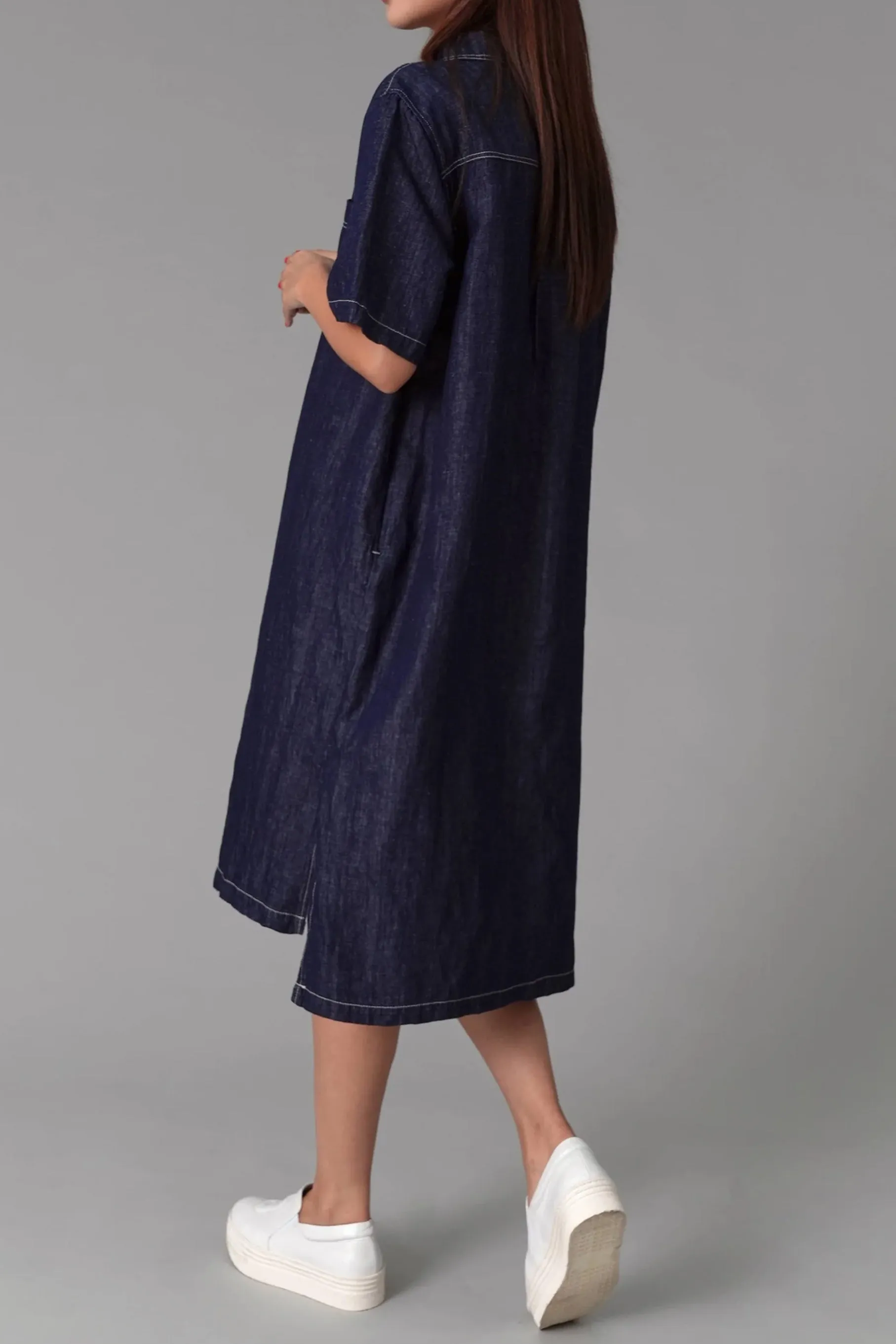 Corrine Denim Dress, Denim