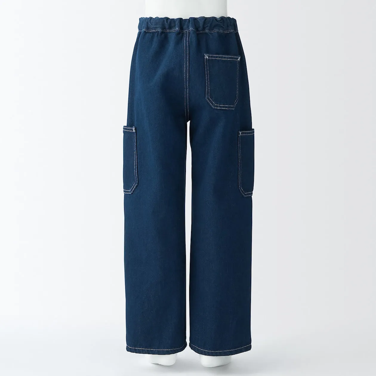 Cotton Kapok Denim Wide Jeans (5-14Y)