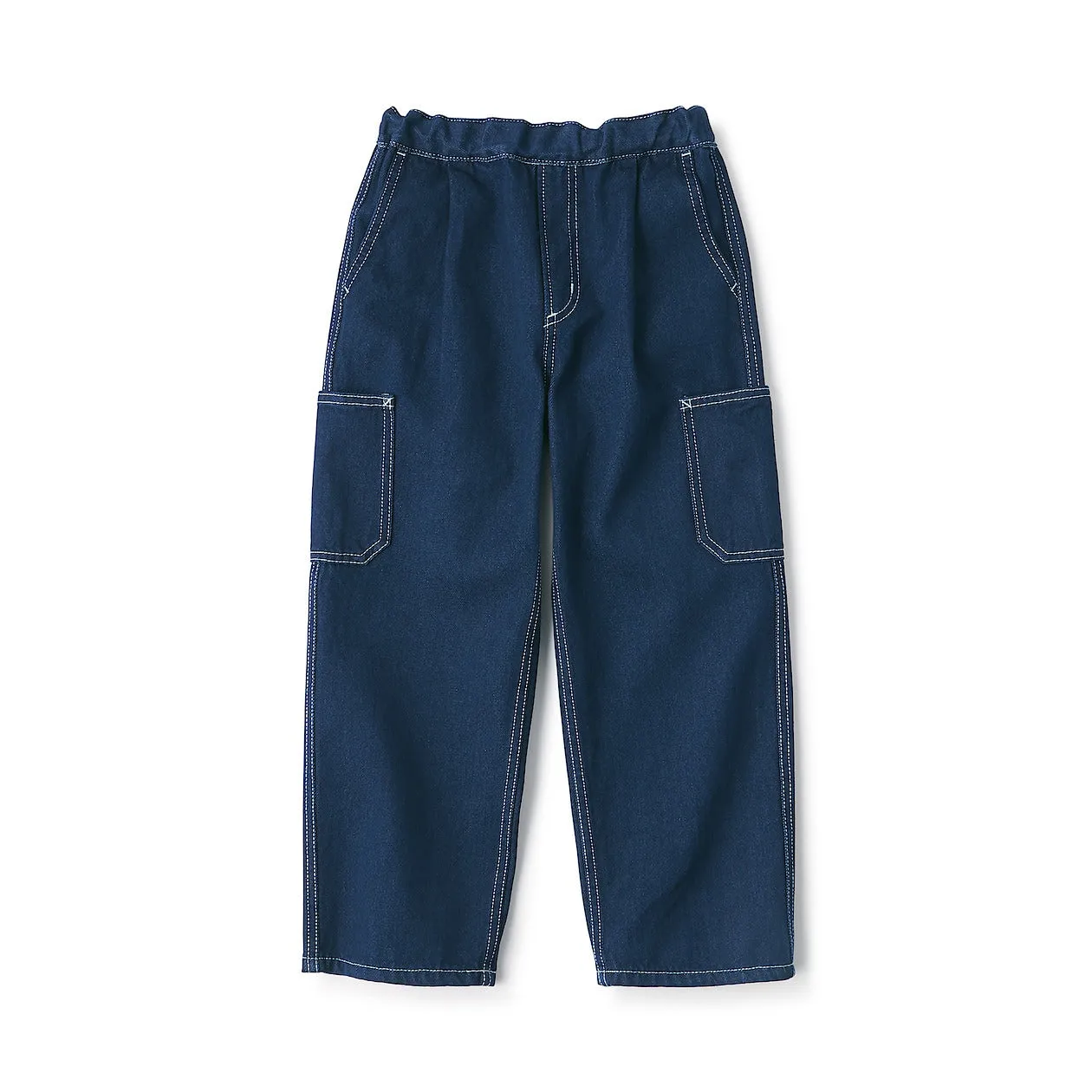 Cotton Kapok Denim Wide Jeans (5-14Y)