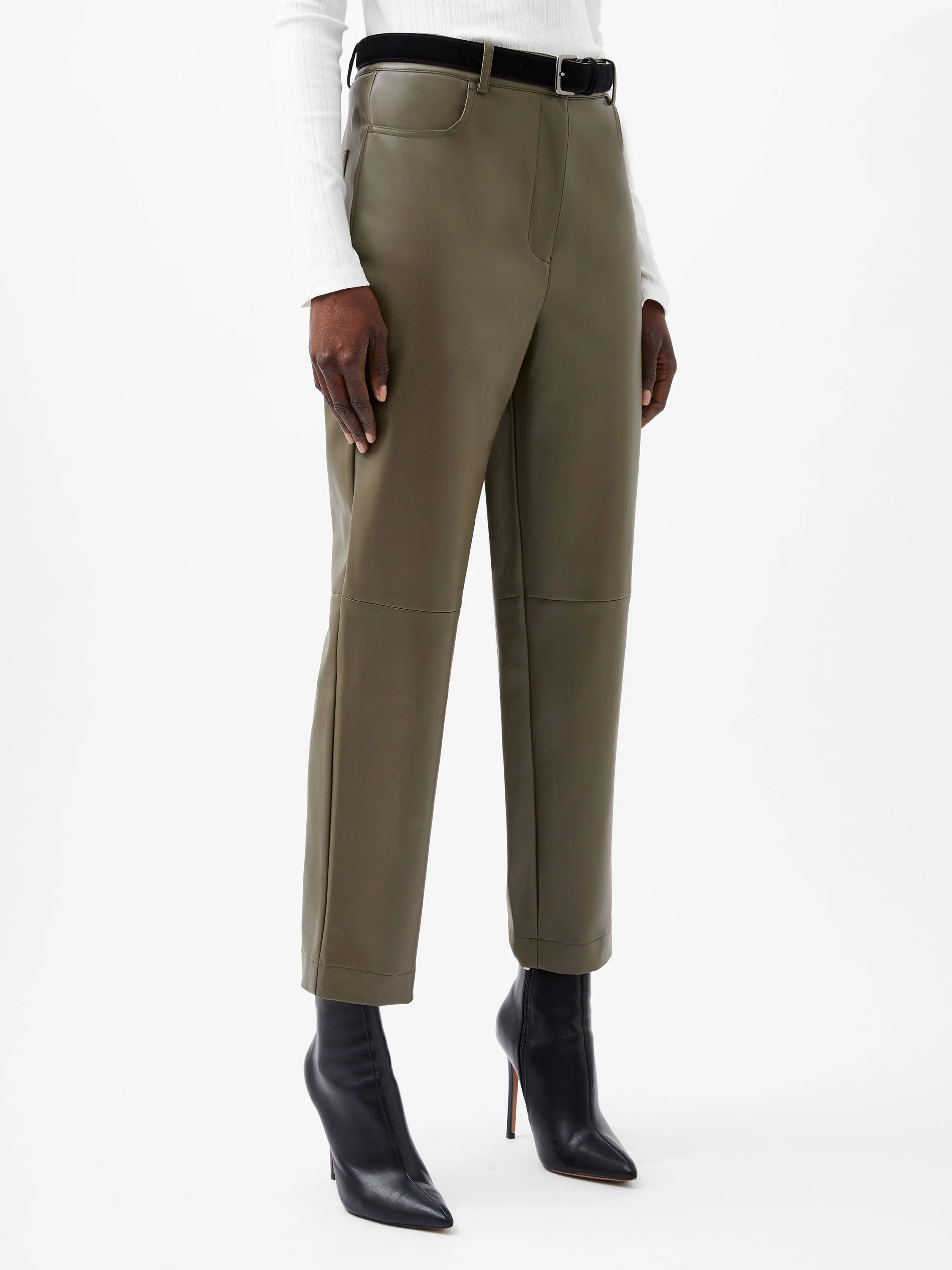 Crolenda PU Tapered Trousers