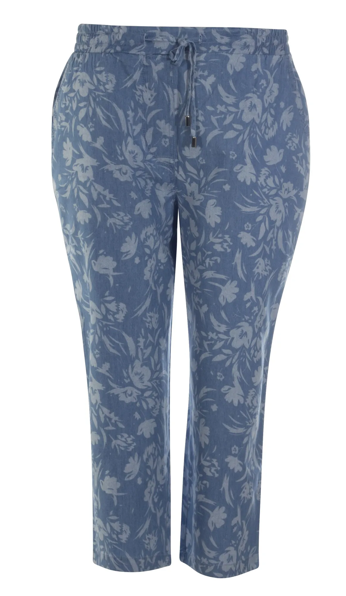 Denim Floral Mid Calf Jeans | DENIM FLORAL | 6657YY