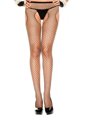 Diamond Net Open Pantyhose