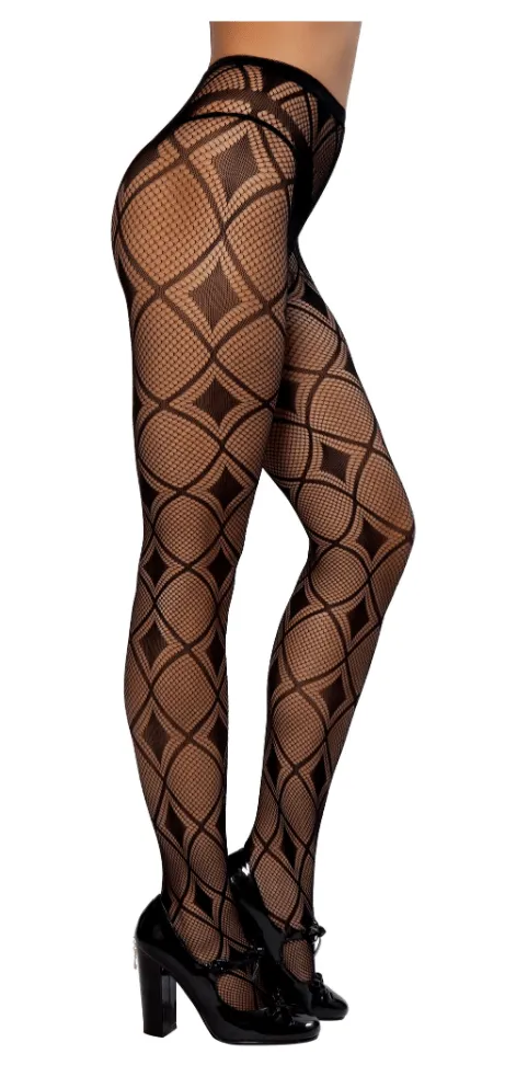 Diamond Print Pantyhose