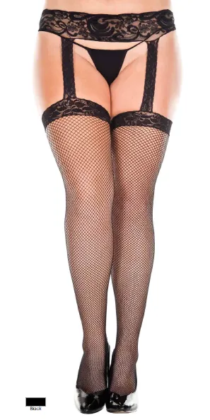 Fishnet Suspender Pantyhose