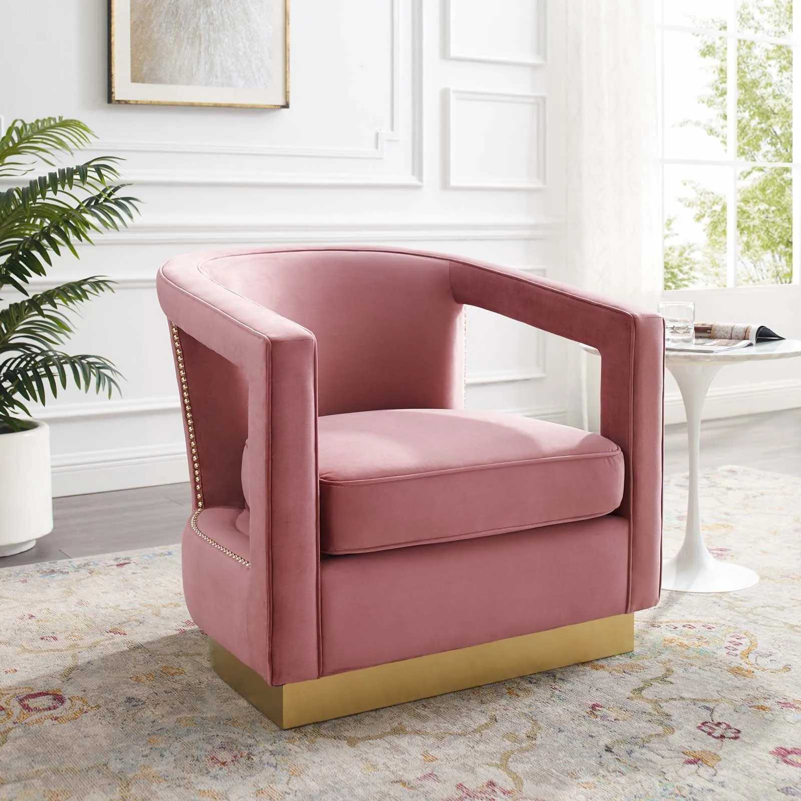 Frolick Performance Velvet Armchair