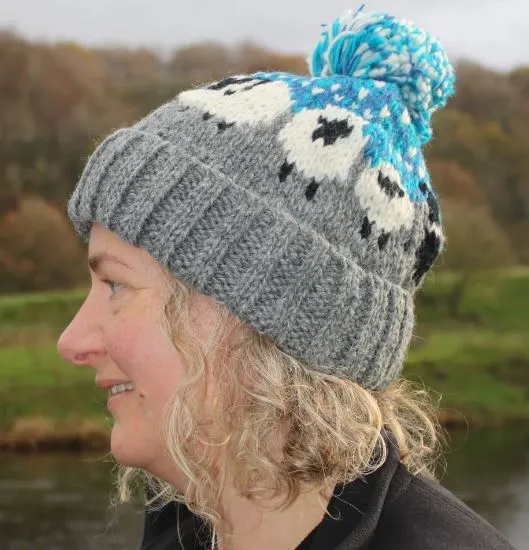 From The Source Hand Knitted Sheepdog Wool Hat