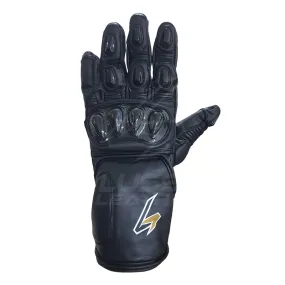 Gauntlet Motorcycle racing gloves with stretch leather