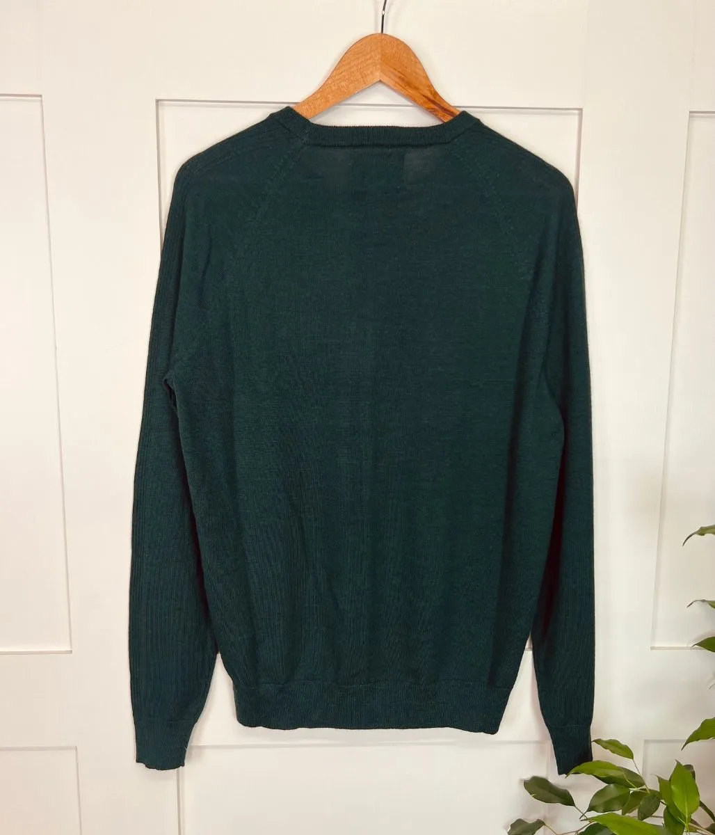 Green Men's Merino Wool Jumper