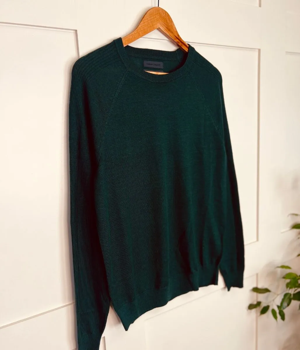 Green Men's Merino Wool Jumper